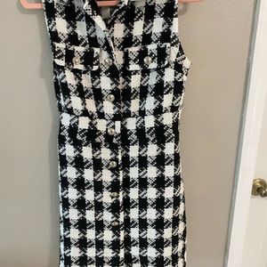 Venus tweed, mini tooth hound Dress